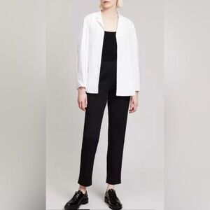 OSKA Pull-On Cream Taupe Baggy Lagenlook Pants Size 3 10-12 US